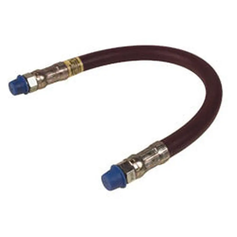 Alemite Grease Gun Extension Hose, 18 in L, Elastomeric, 1/8 in NPTF(M), 4,800 psi, Orange (025-317850-1F) Each