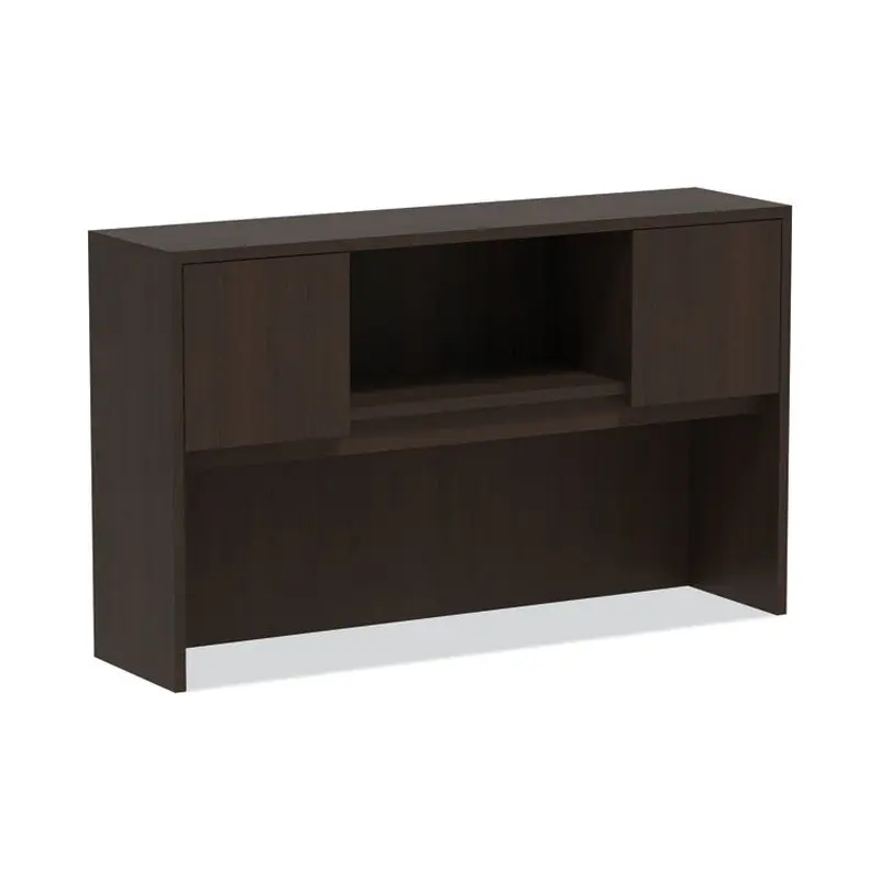 Alera Alera Valencia Series Hutch with Doors, 4 Compartments, 58.88w x 15d x 35.38h, Espresso (ALEVA286015ES) Each
