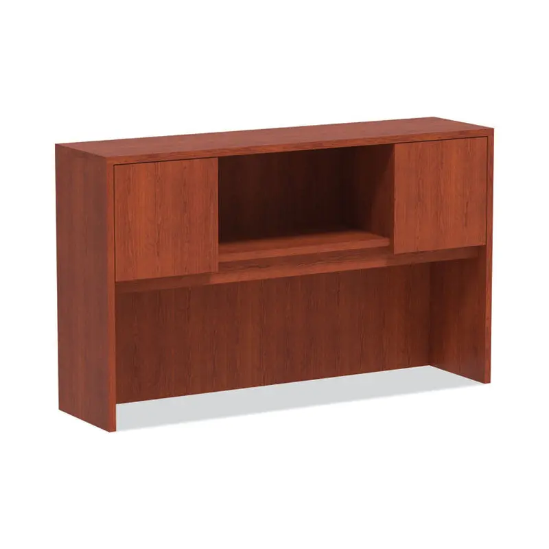 Alera Alera Valencia Series Hutch with Doors, 4 Compartments, 58.88w x 15d x 35.38h, Medium Cherry (ALEVA286015MC) Each
