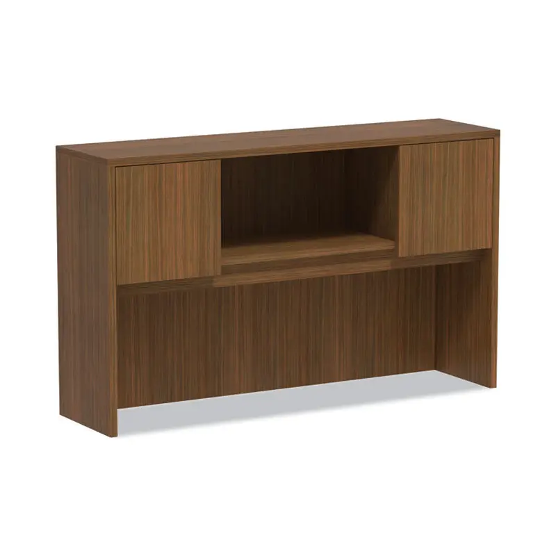 Alera Alera Valencia Series Hutch with Doors, 4 Compartments, 58.88w x 15d x 35.38h, Modern Walnut (ALEVA286015WA) Each