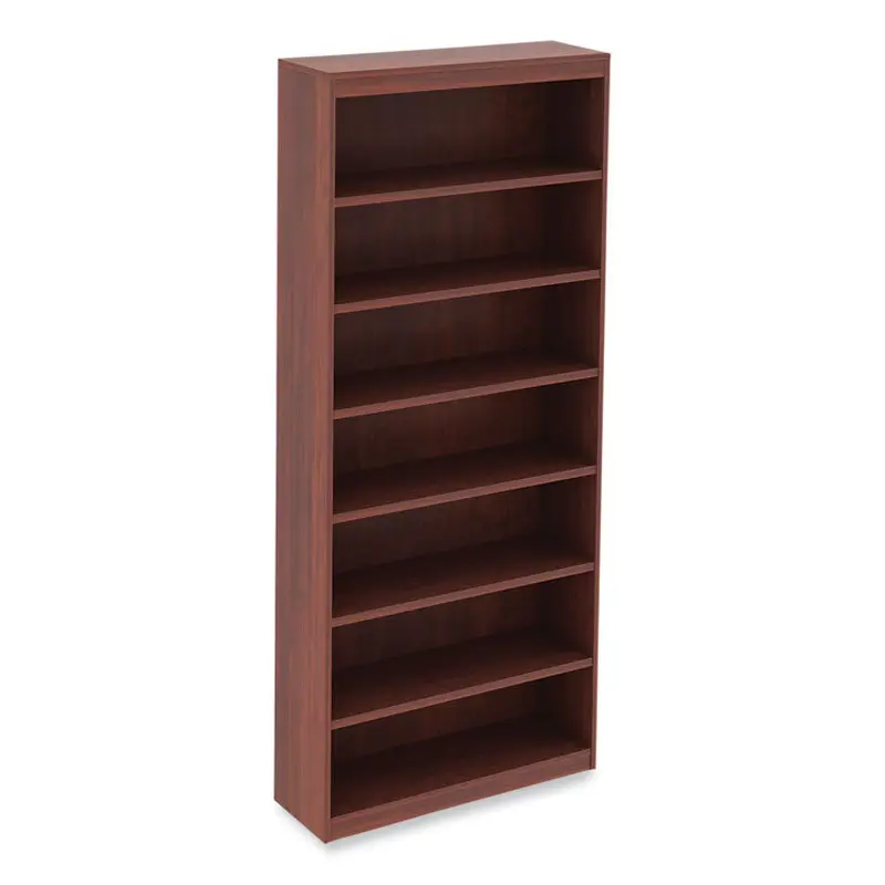 Alera Alera Valencia Series Square Corner Bookcase, Seven-Shelf, 35.63w x 11.81d x 83.86h, Cherry (ALEVA78436MC) Each