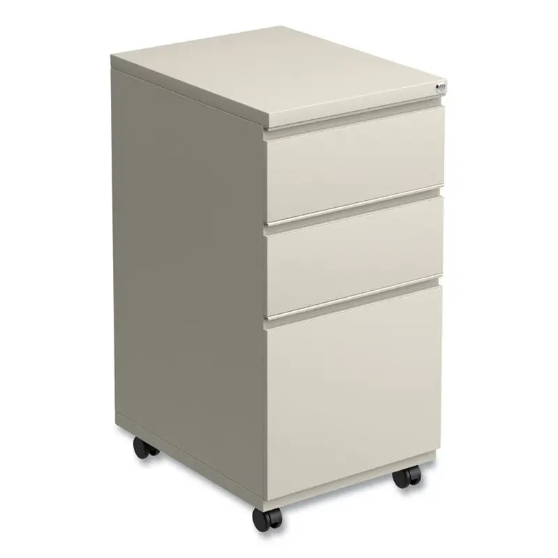 Alera File Pedestal with Full-Length Pull, Left or Right, 3-Drawers: Box/Box/File, Legal/Letter, Putty, 14.96" x 19.29" x 27.75" (ALEPBBBFPY) Each