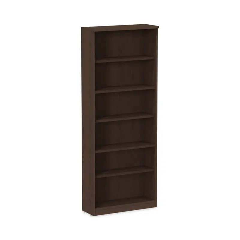 Alera Alera Valencia Series Bookcase, Six-Shelf, 31.75w x 14d x 80.25h, Espresso (ALEVA638232ES) Each