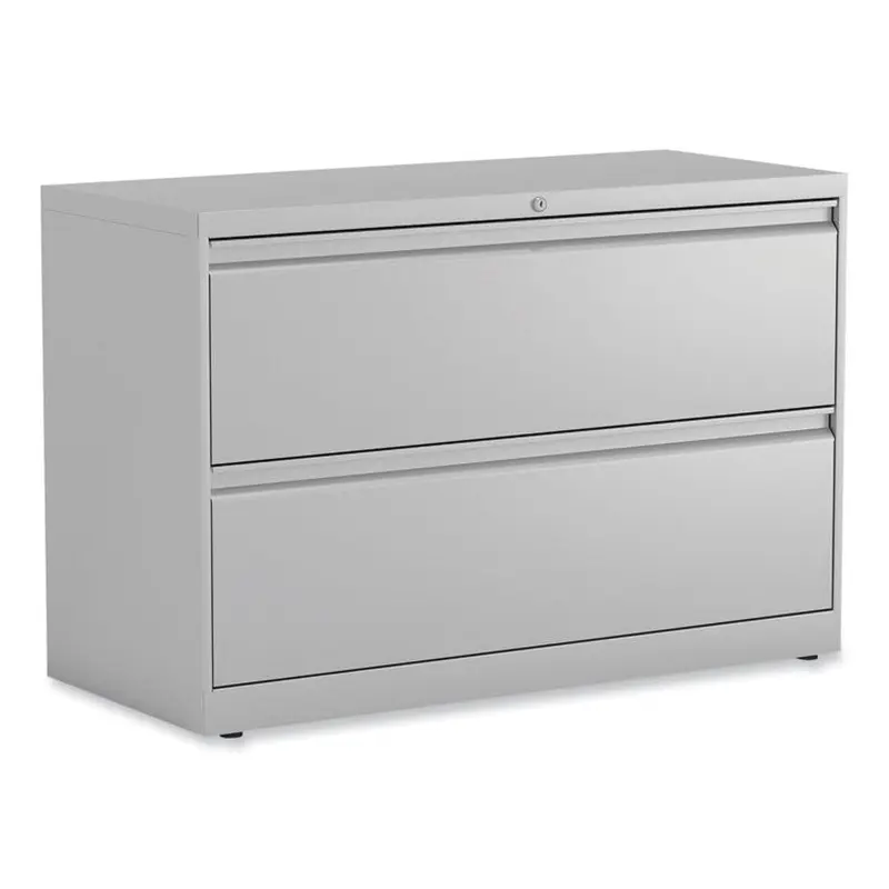 Alera Lateral File, 2 Legal/Letter-Size File Drawers, Light Gray, 42" x 18.63" x 28" (ALEHLF4229LG) Each