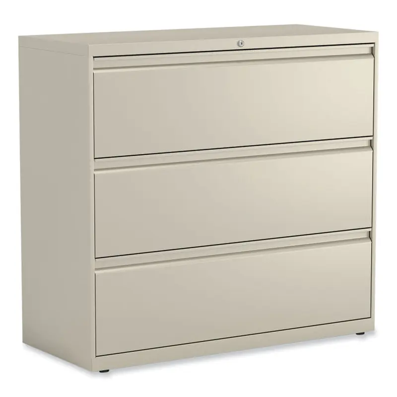 Alera Lateral File, 3 Legal/Letter/A4/A5-Size File Drawers, Putty, 42" x 18.63" x 40.25" (ALEHLF4241PY) Each