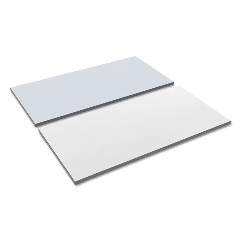 Alera Reversible Laminate Table Top, Rectangular, 47.63w x 23.63d, White/Gray (ALETT4824WG) Each