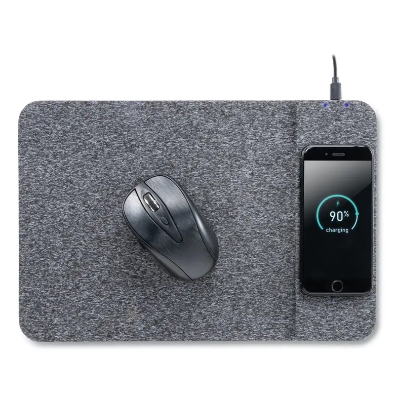 Allsop Powertrack Wireless Charging Mouse Pad, 13 x 8.75, Gray (ASP32192) Each