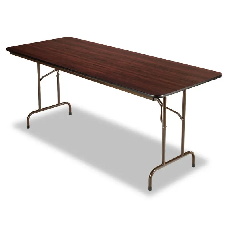 Alera Wood Folding Table, Rectangular, 71.88w x 29.88d x 29.13h, Mahogany (ALEFT727230MY) Each