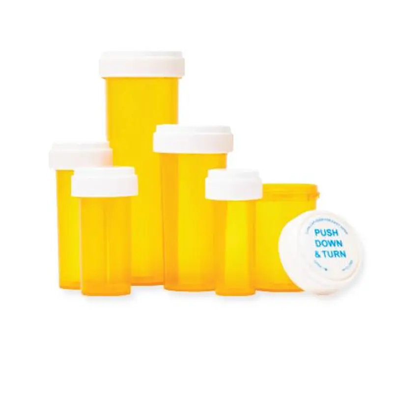 Amber Prescription Vial with Reversible Cap, 60 Dram, 115/Case, 115/CS (NONPHAR2060) Case of 115