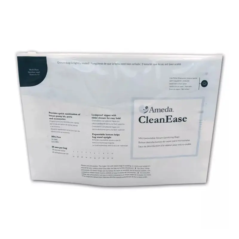 Ameda Clean Ease Microwaveable Steam Sanitizing Bags For Breast Pump Parts (1177700_EA) 1/EA