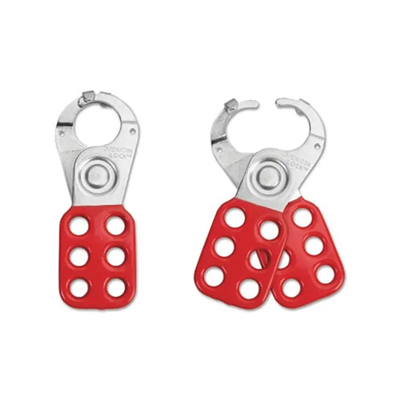 American Lock Lockout Hasps, 1 in Jaw dia., Red (045-ALO80) Each