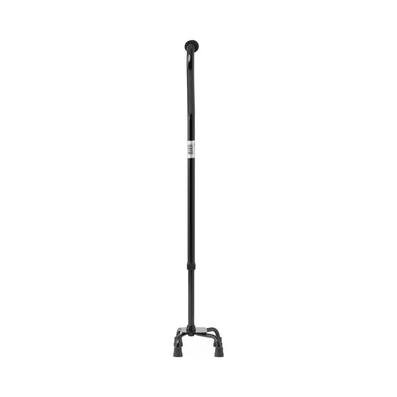 Aluminum Quad Cane with Small Base, 300 lb. Capacity, Black, 2/CS (MDS86222W) Case of 2