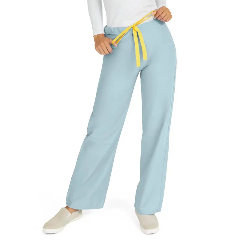 AngelStat Unisex Reversible Scrub Pants with Drawstring Waist, Misty, Size XL, Angelica Color Code, 1 EA (M600NTZXL-CA) Each