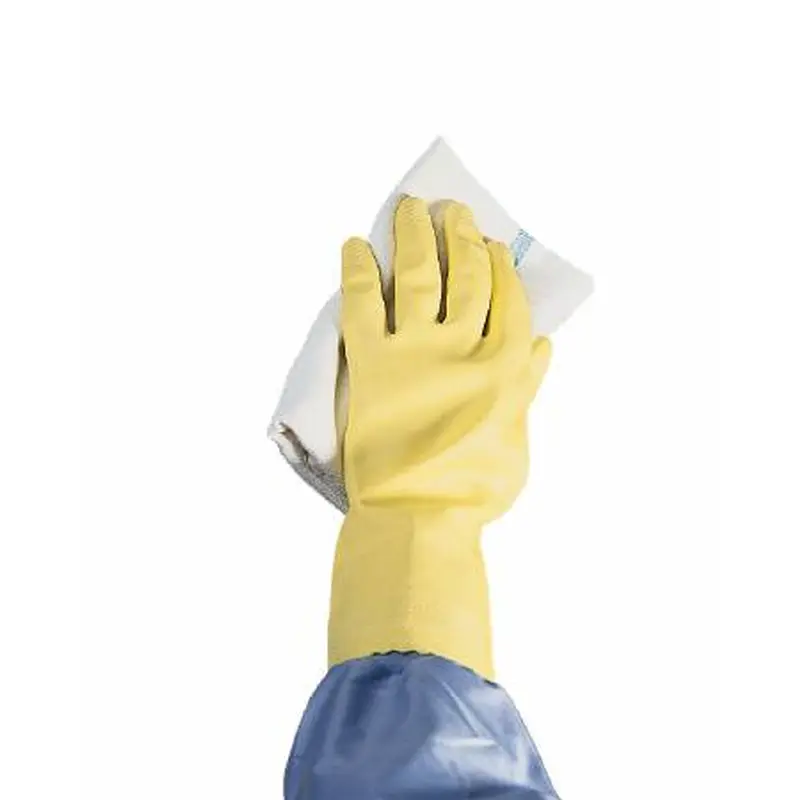 Ansell Utility Glove Large Flock Lined Latex Yellow 12 Inch Straight Cuff NonSterile (197164_EA) 1/EA