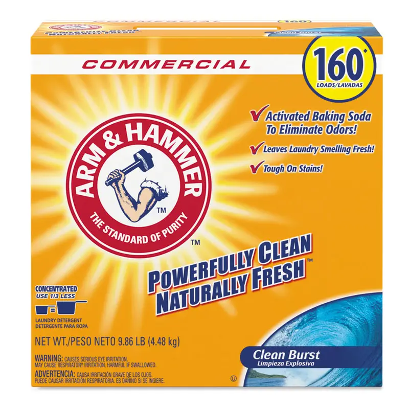 Arm & Hammer Powder Laundry Detergent, Clean Burst, 9.86 lb Box, 3/Carton (CDC3320000109) Case of 3