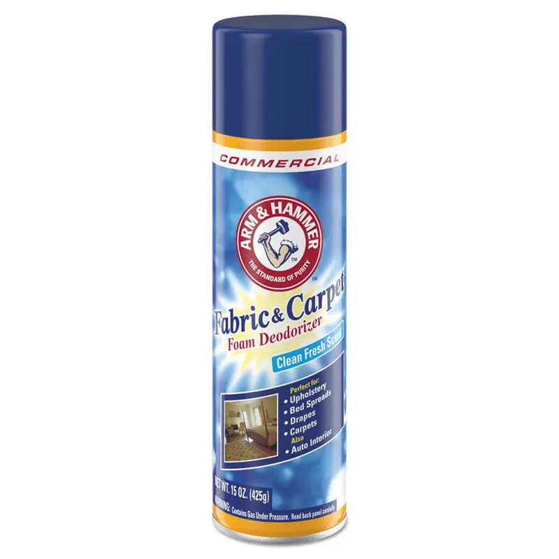 Arm & Hammer Fabric and Carpet Foam Deodorizer, Fresh Scent, 15 oz Aerosol Spray (CDC3320000514EA) Each