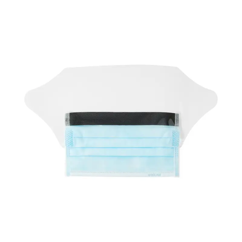 ASTM Level 1 Face Mask with Ear Loops, Eye Shield, Anti-Fog Foam Strip, Blue, 100/CS (NON27420EL) Case of 100