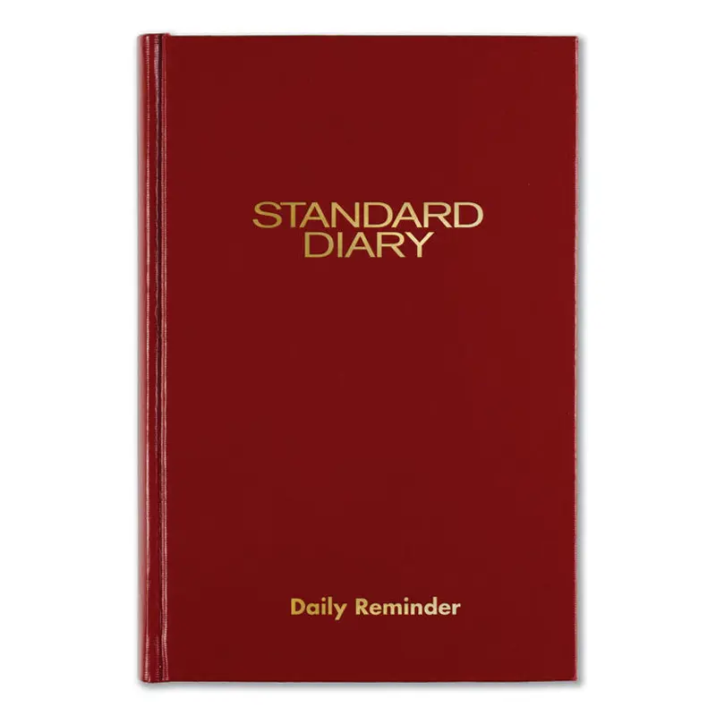 AT-A-GLANCE Standard Diary Daily Reminder Book, 2026 Edition, Medium/College Rule, Red Cover, (201) 7.5 x 5 Sheets (AAGSD38713) Each