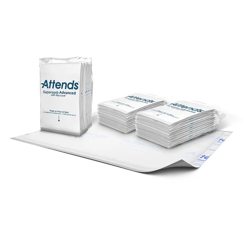 Attends Supersorb Advanced Disposable Underpad 30 X 36 Inch Dry-Lock Core Heavy Absorbency (680802_PK) 1/PK