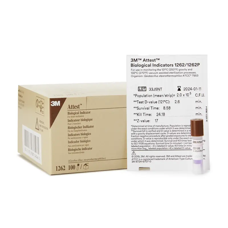 Attest Sterilization Biological Indicator Vial Steam (134484_CS) 400/CS