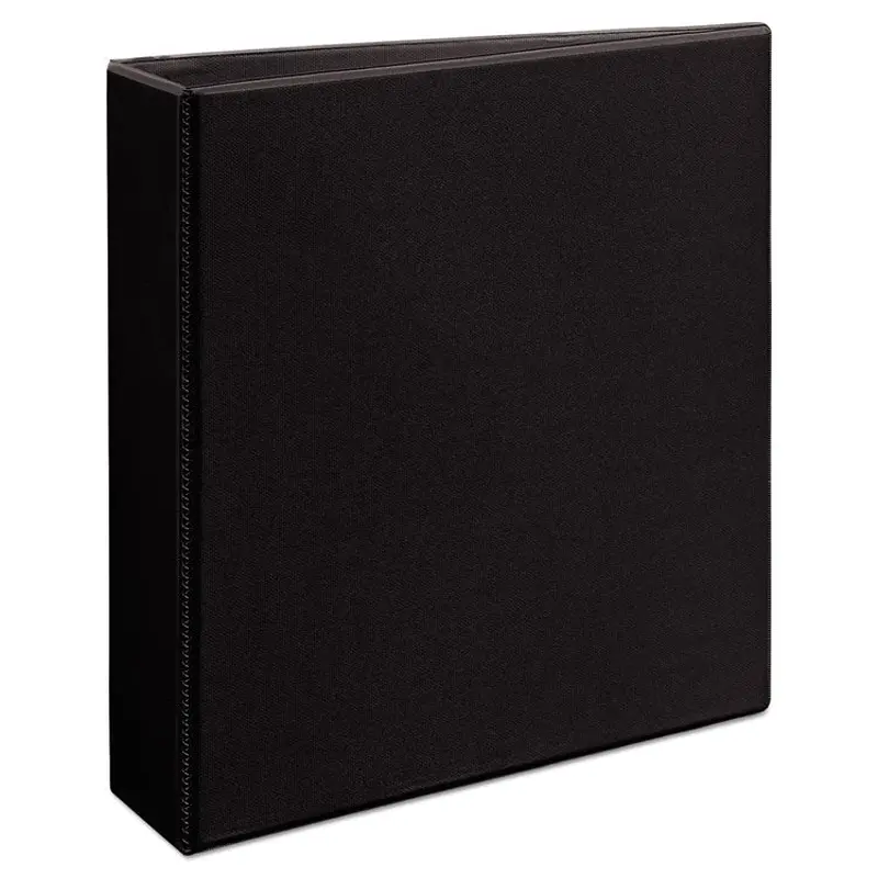 Avery Durable View Binder with DuraHinge and EZD Rings, 3 Rings, 2" Capacity, 11 x 8.5, Black, (9500) (AVE09500) Each