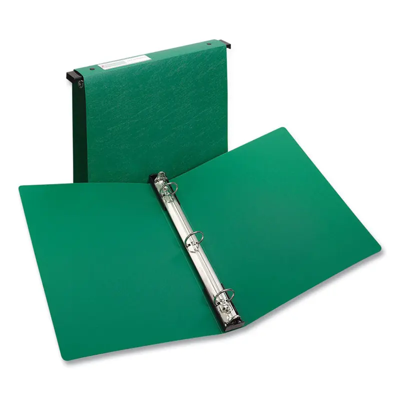 Avery Hanging Storage Flexible Non-View Binder with Round Rings, 3 Rings, 1" Capacity, 11 x 8.5, Green (AVE14802) Each