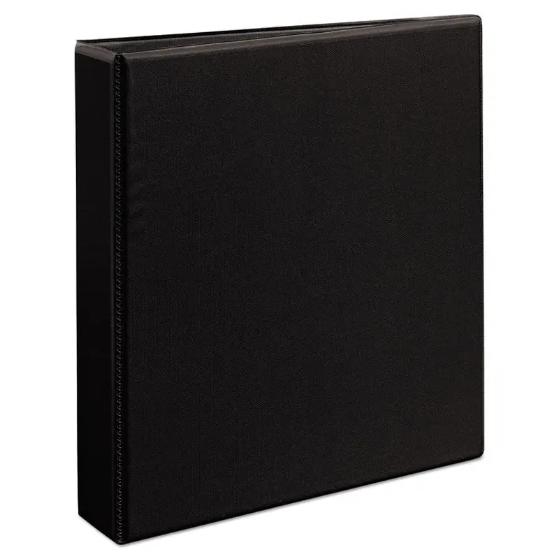 Avery Durable View Binder with DuraHinge and EZD Rings, 3 Rings, 1.5" Capacity, 11 x 8.5, Black, (9400) (AVE09400) Each