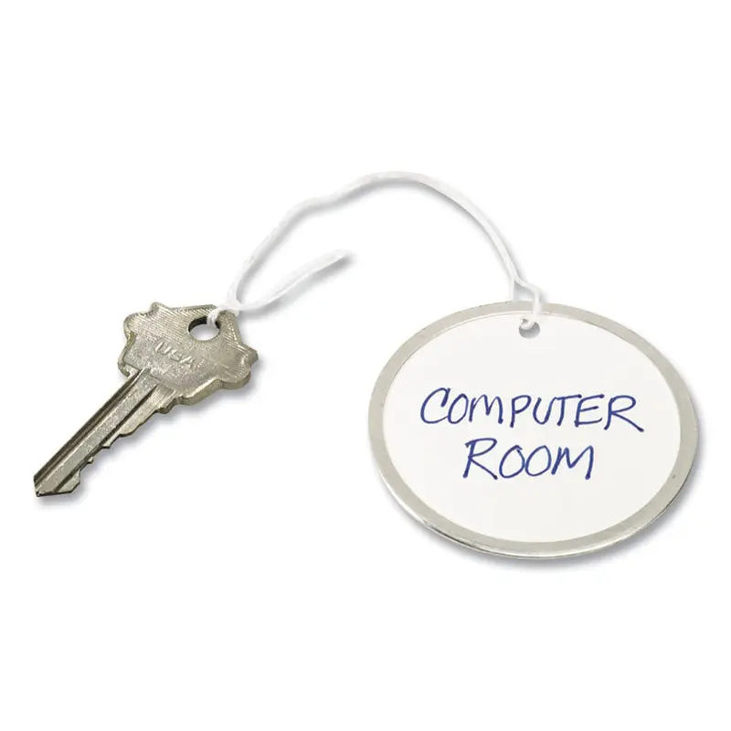 Avery Heavyweight Stock Metal Rim Tags, 2.25" dia, White, 500/Box (AVE14316) Box of 500