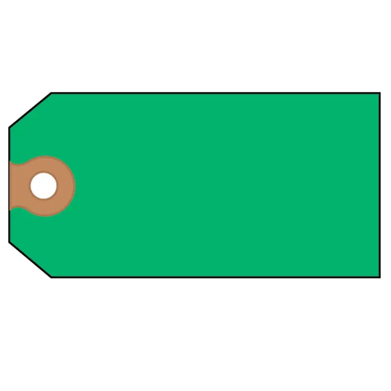Avery Unstrung Shipping Tags, 11.5 pt Stock, 4.75 x 2.38, Green, 1,000/Box (AVE12365) Box of 1000