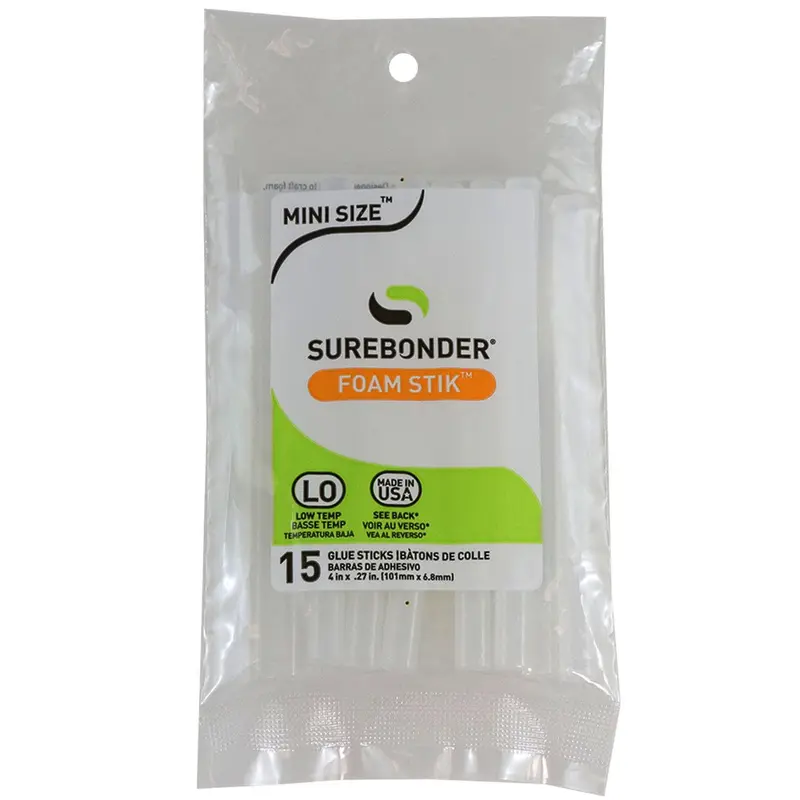 4" FOAM MINI GLUE STIK 15 PK