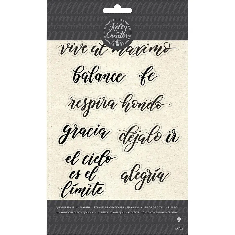 STAMP TRACEABLE QUOTES SPANISH 9 PCS