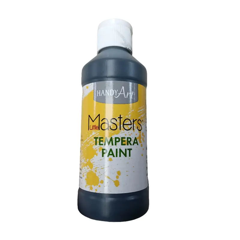 TEMPERA PAINT BLACK 8 ONZ