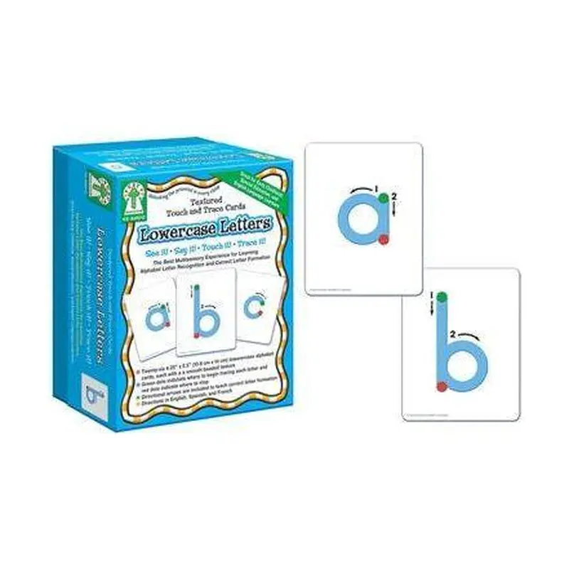 TEXTURED TOUCH AND TRACE: LOWERCASE MANIPULATIVE