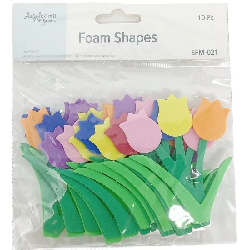 TULIP FOAM SHAPES 10 CT
