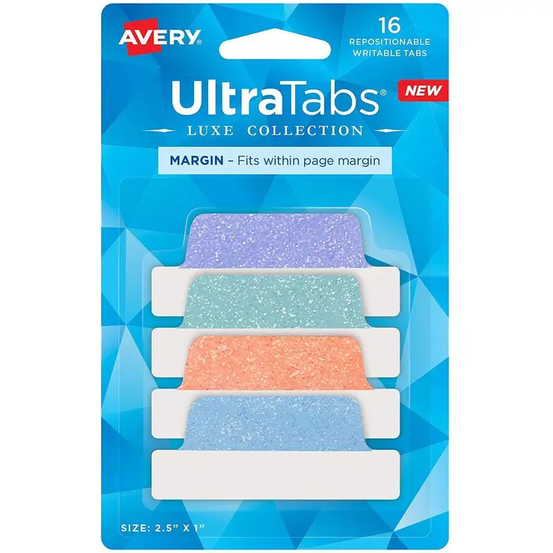 ULTRA TABS 16 MARGIN GLITTER DESIGNS