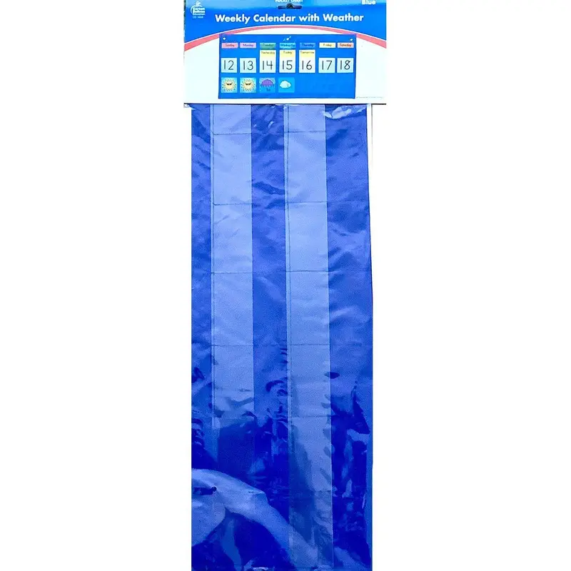 Weekly Calendar with Weather Pocket Chart 105pcs