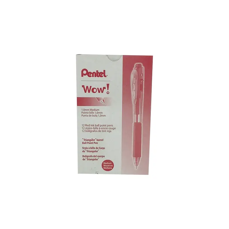 WOW RT BALLPOINT PEN RED MED 1.0 CJ.12