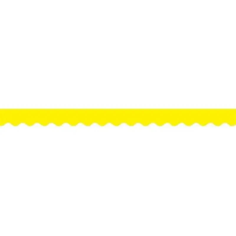 YELLOW SCALLOPED BORDER