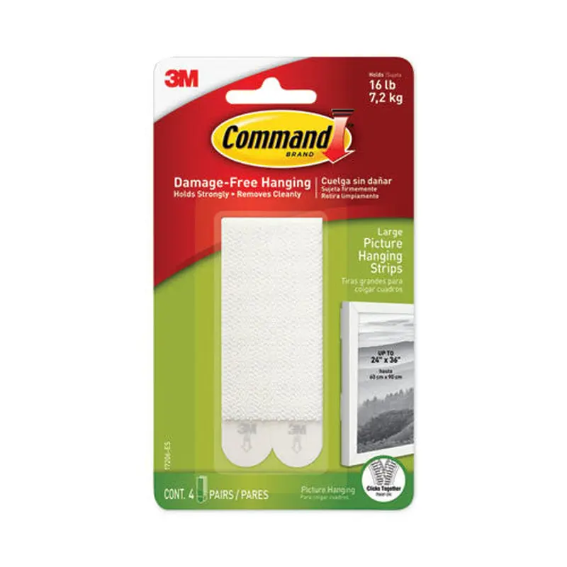STRIP,PICTR HNGING,4PK,WH