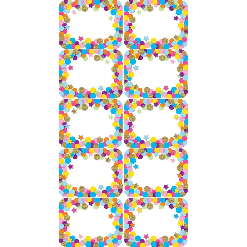 Ashley Confetti , Mini Whiteboard Erasers, 10 Pack (ASH 78008)