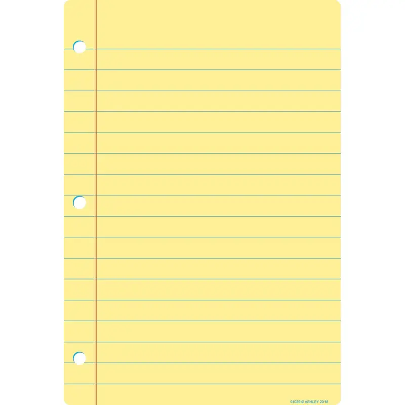 Ashley Productions Smart Poly Light Yellow Notebook Page 13" X 19" (ASH91029)