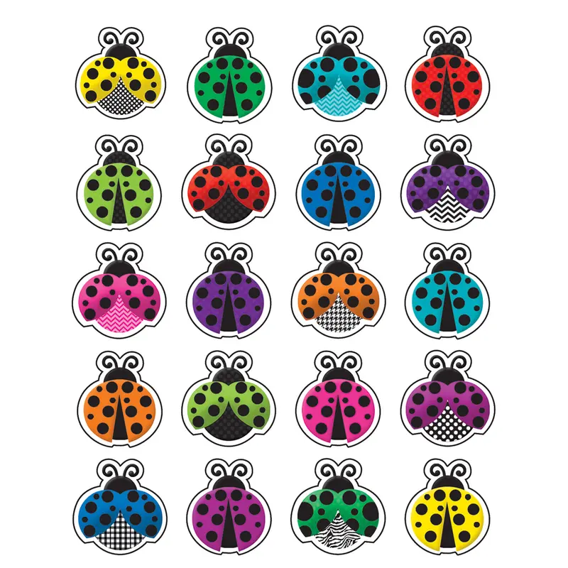 Teacher Created Colorful Ladybugs Stickers Pack of 120 (TCR 5462)