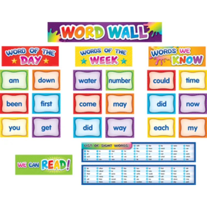 Teacher Created First 100 Sight Words Pocket Chart Cards Pre K-2 (TCR 20845)