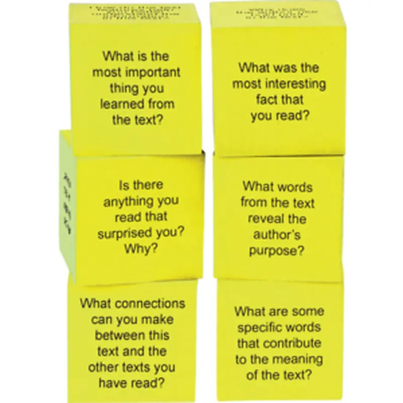 Teacher Created Foam Nonfiction Comprehension Cubes, 2" (TCR 20703)