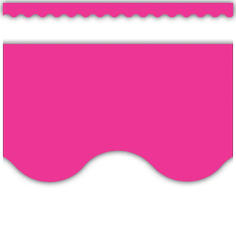 Teacher Created Hot Pink Scalloped Border Trim (TCR 5582)