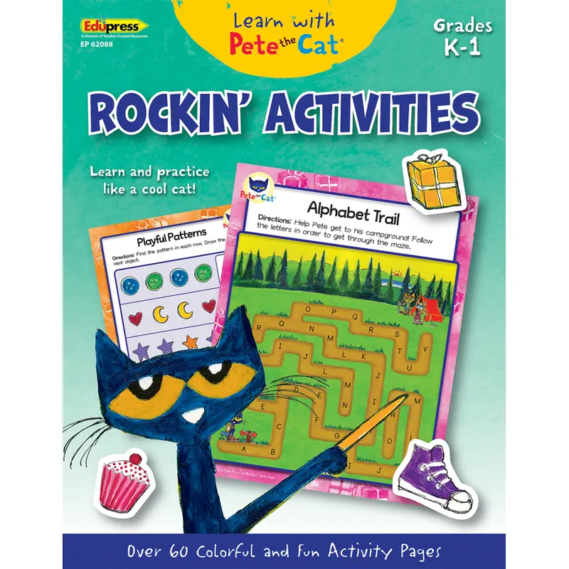 Teacher Created Learn with Pete the Cat: Rockin' Activities (TCR 62088)