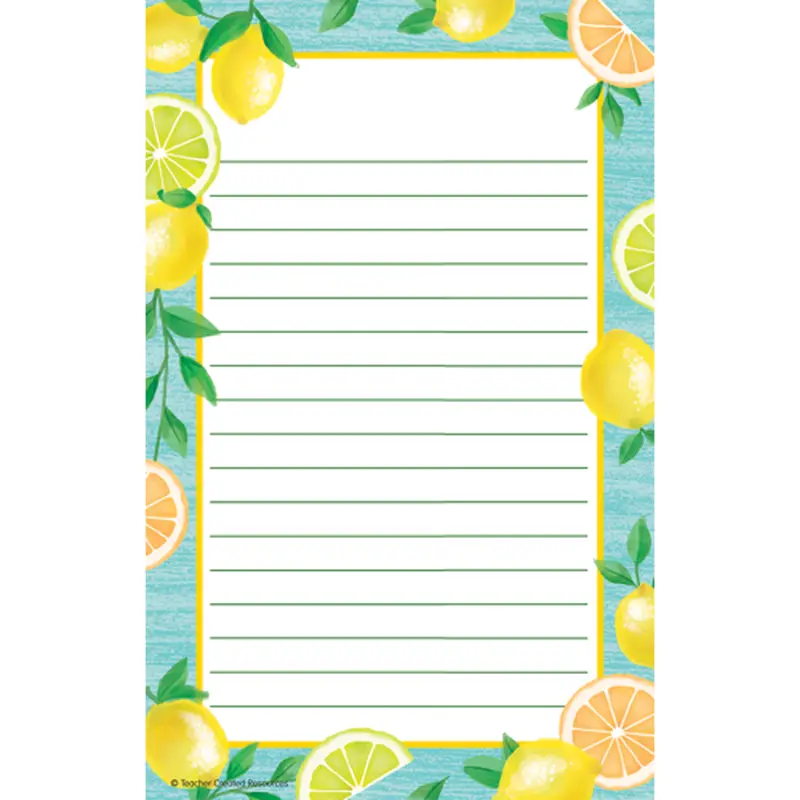 Teacher Created Lemon Zest Notepad (TCR8493)