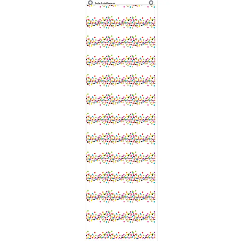 Teacher Created Confetti 10 Pocket File Storage Pocket Chart (TCR 20843)