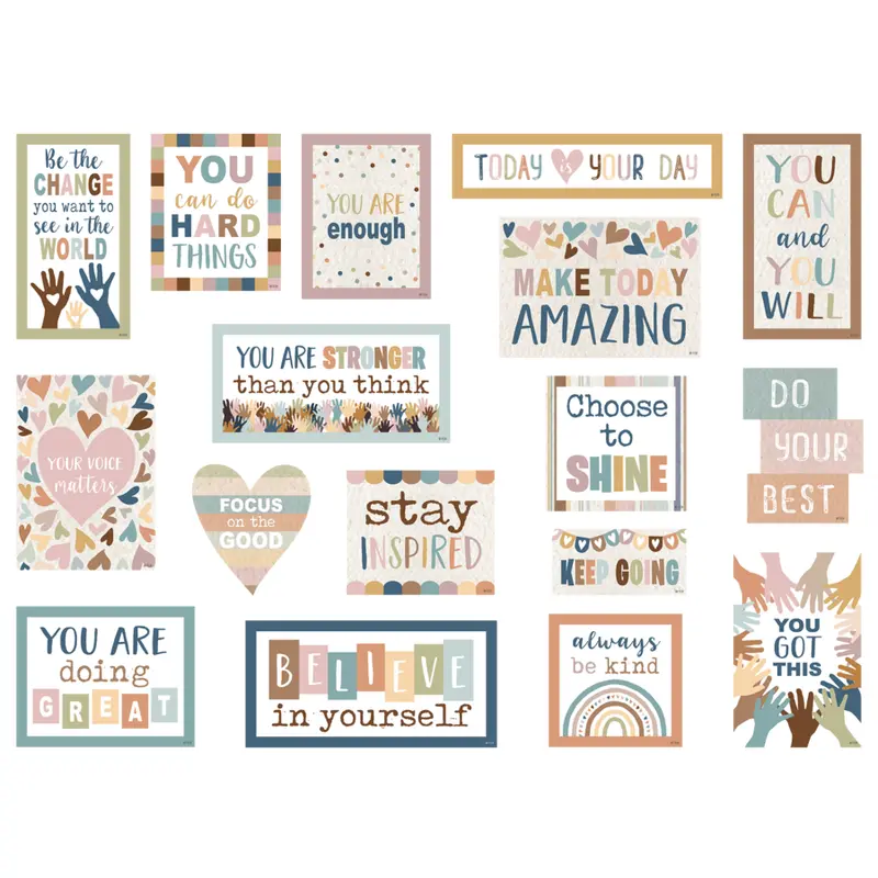 Teacher Created Everyone Is Welcome Magnetic Positive Sayings (TCR 77590)