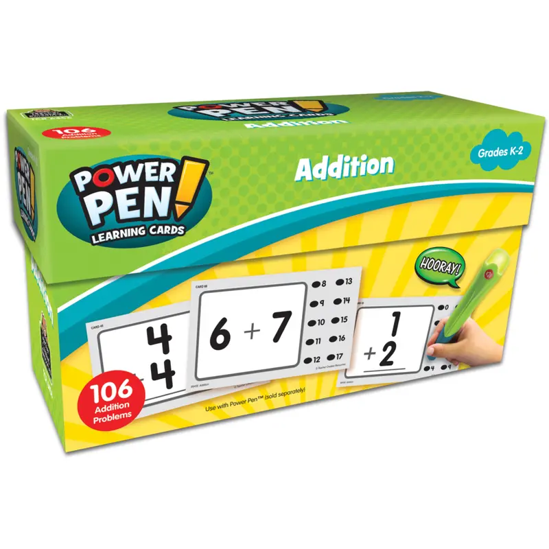 Teacher Created Power Pen Learning Cards ADDITION Grades K-2  (6456)